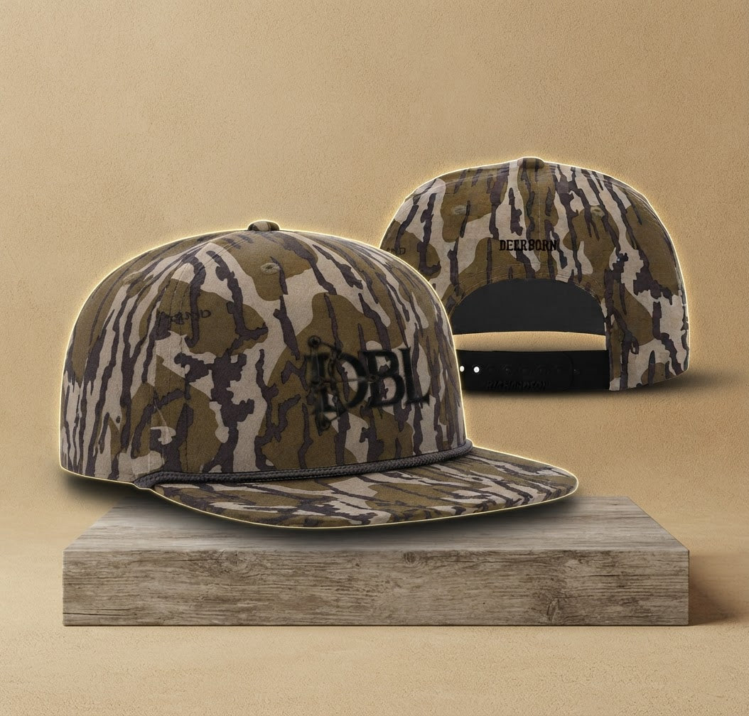 DeerBorn Camo Snap back rope Hat